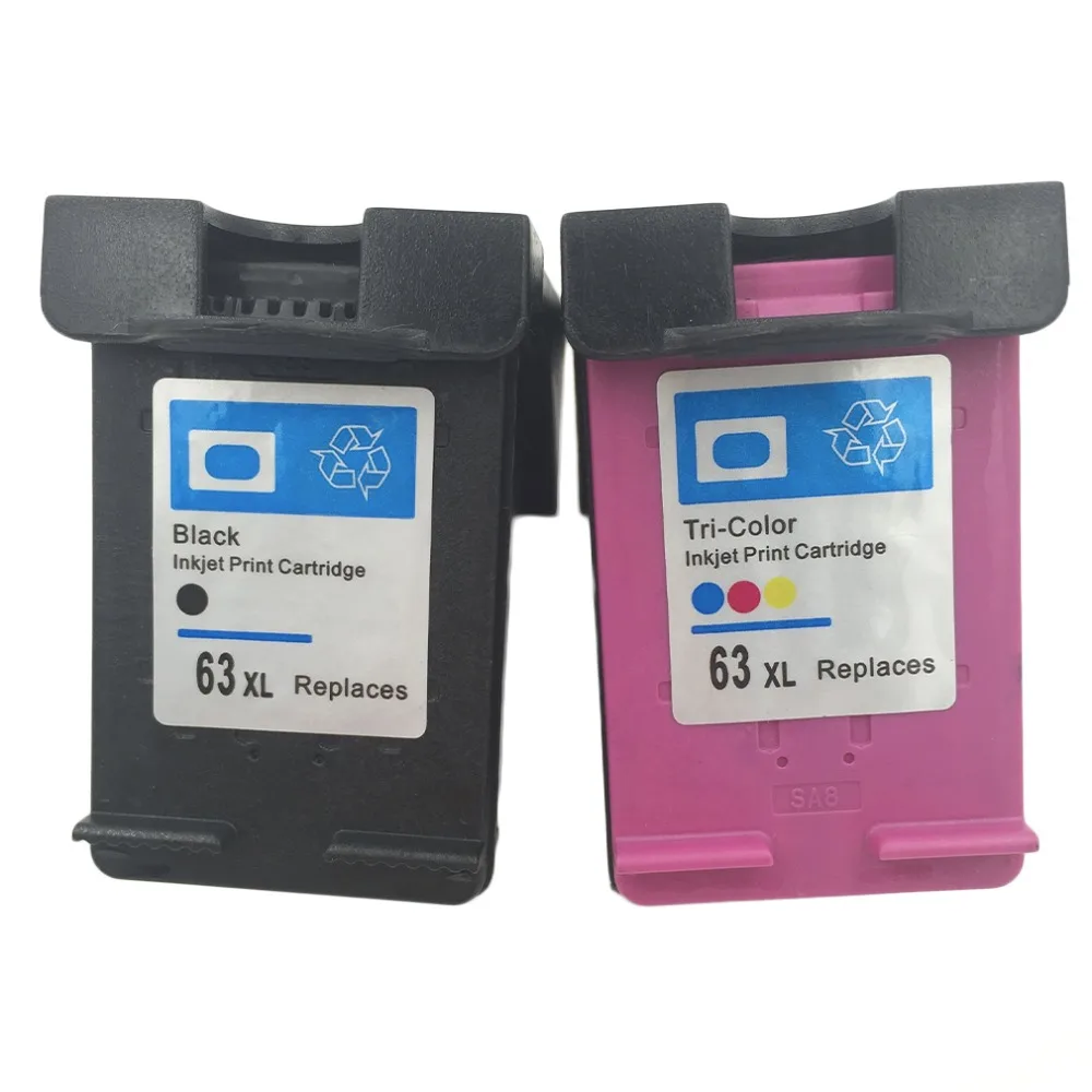 Non-OEM Black+Tri color Ink Cartridge for HP 63 XL for HP 63 Officejet 2620 for ENVY 4500
Non-OEM Black+Tri color Ink Cartridge for HP 63 XL for HP 63 Officejet 2620 for ENVY 4500