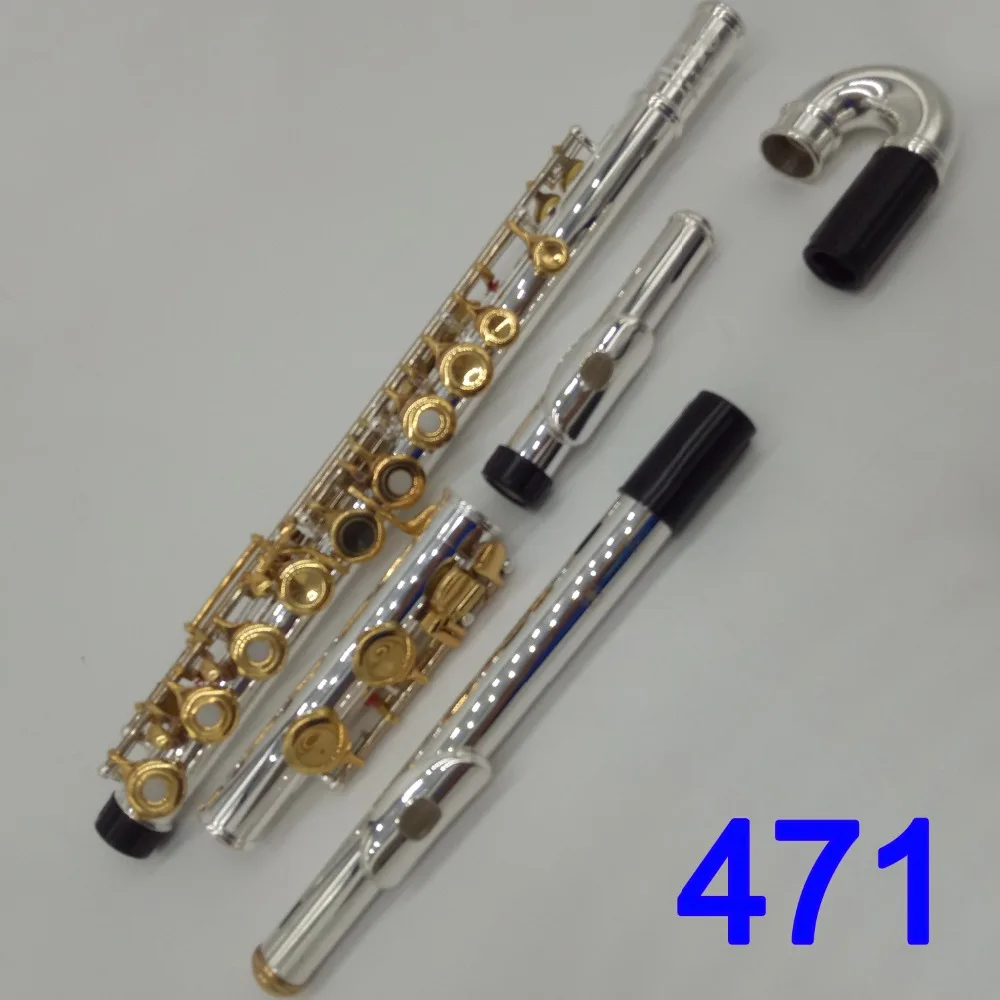 Japan Professional Flute 471 Silver Plated Flute Gold Key Instrument Intermediate Student Curved Headjoint Flutes 16 Key Close
Japan Professional Flute 471 Silver Plated Flute Gold Key Instrument Intermediate Student Curved Headjoint Flutes 16 Key Close