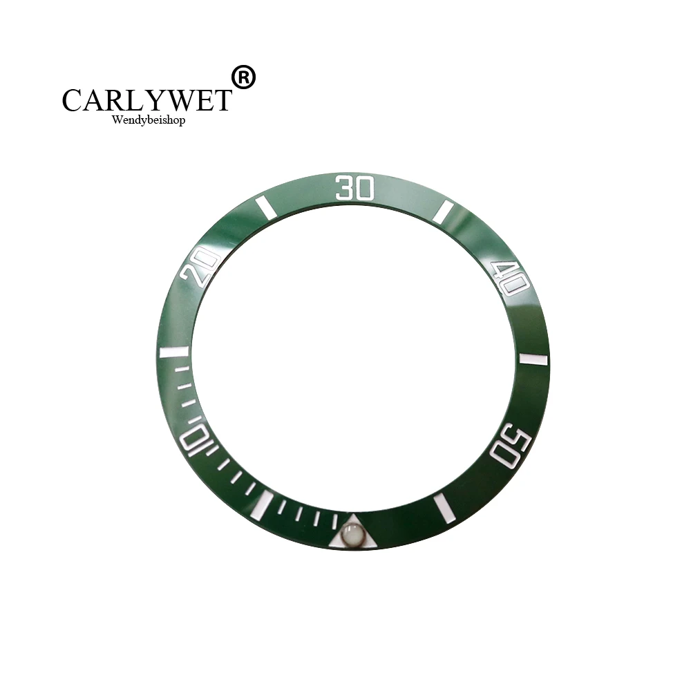 CARLYWET Wholesale Replacement Green With White Writings Ceramic Bezel 38mm Insert made for Submariner GMT 40mm 116610 LN
CARLYWET Wholesale Replacement Green With White Writings Ceramic Bezel 38mm Insert made for Submariner GMT 40mm 116610 LN