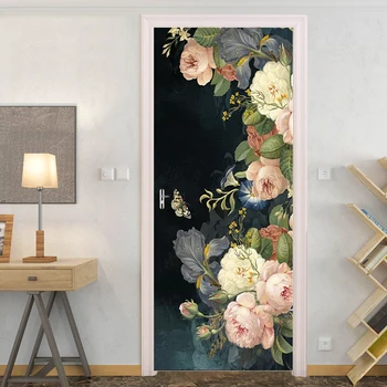 European Rose Door Sticker For Living Room Bedroom PVC Self-adhesive Door Mural Creative 3D Decals
European Rose Door Sticker For Living Room Bedroom PVC Self-adhesive Door Mural Creative 3D Decals