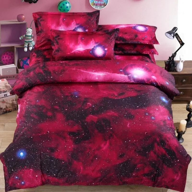 Red Stars Quilt Cover Pillowcase Bedding Set Outer Space Interstellar Design 2/3Pcs Fantsey Bedding Purple Luxury Satin Bedding
Red Stars Quilt Cover Pillowcase Bedding Set Outer Space Interstellar Design 2/3Pcs Fantsey Bedding Purple Luxury Satin Bedding