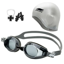 Juego de equipo de natación con Goggle de natación tapones para los oídos y Clip para la nariz para Mujeres Hombres natación buceo deportes acuáticos(China)