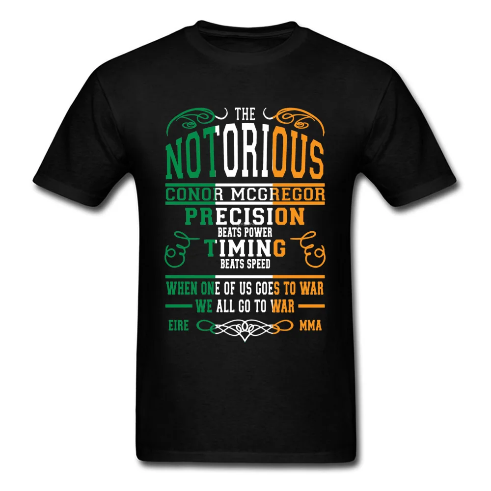 Notorious Conor Mcgregor T Shirt Men Letter T-shirt Ireland St.Patrick's Day Tshirt Cotton Tops Black Tees MMA Printed
Notorious Conor Mcgregor T Shirt Men Letter T-shirt Ireland St.Patrick's Day Tshirt Cotton Tops Black Tees MMA Printed