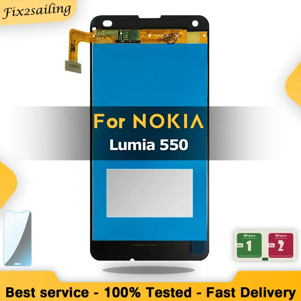 Дисплей для Nokia Microsoft Lumia 550 ЖК-дисплей сенсорная панель экран дигитайзер в сборе