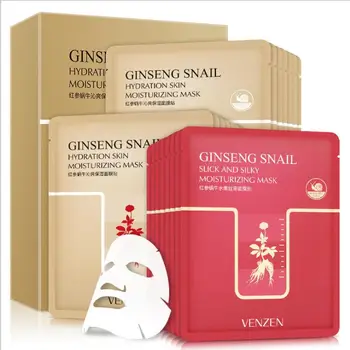 10Pcs Red ginseng Snail Mask Set Hyaluronic Acid Mask Moisture Hydrating White Shrink Pores Anti Wrinkle Repair Facial Skin Care
10Pcs Red ginseng Snail Mask Set Hyaluronic Acid Mask Moisture Hydrating White Shrink Pores Anti Wrinkle Repair Facial Skin Care