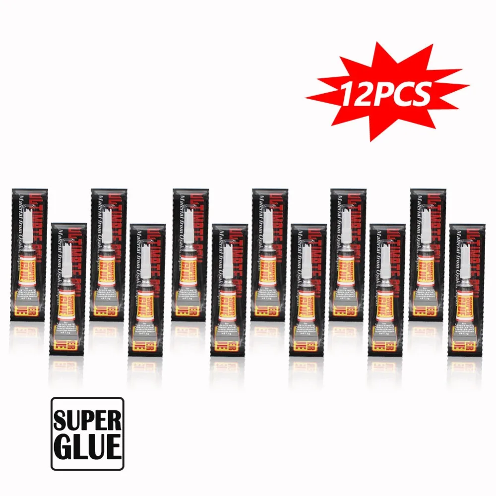 12Pcs Instant Liquid Super Glue 502 Strong Cyanoacrylate Adhesive Metal Leather Rubber Plastic Screen Glass Wood Industrial Bond
12Pcs Instant Liquid Super Glue 502 Strong Cyanoacrylate Adhesive Metal Leather Rubber Plastic Screen Glass Wood Industrial Bond