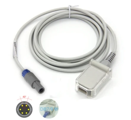 Compatible New Mindray PM7000 MEC1000/2000 Extension cable 6 pin DB9 Spo2 Adapter Cable double notch with 1year warranty
Compatible New Mindray PM7000 MEC1000/2000 Extension cable 6 pin DB9 Spo2 Adapter Cable double notch with 1year warranty