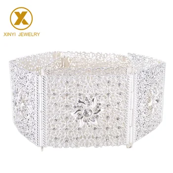 Exaggerated Moroccan style sunflower-shaped wide belt gorgeous and elegant silver metal belt
Exaggerated Moroccan style sunflower-shaped wide belt gorgeous and elegant silver metal belt