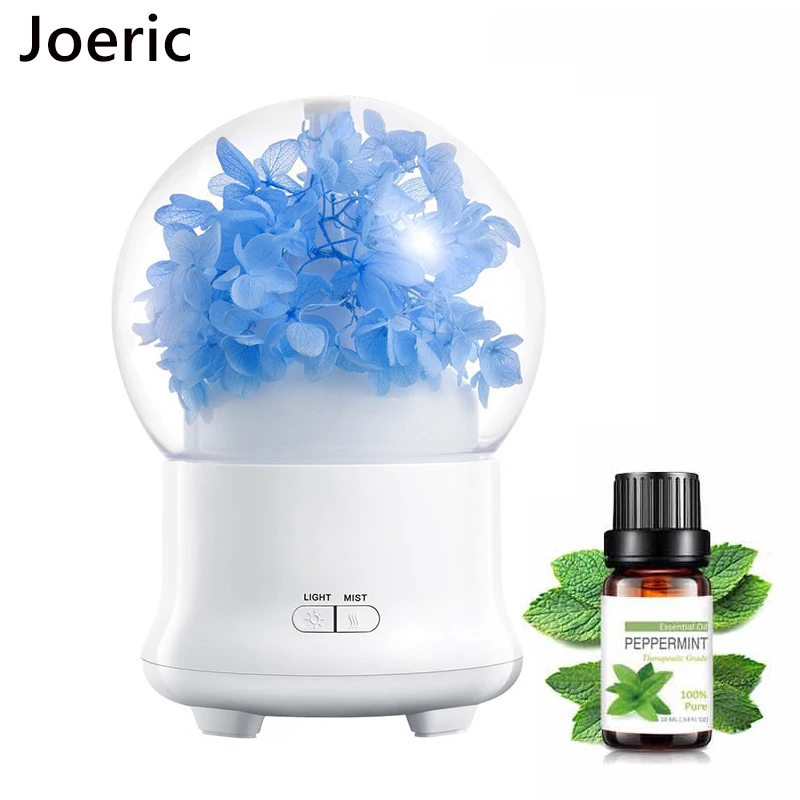 

JOERIC 100ML Air Humidifier Ultrasonic Mist Maker for Home Aroma Diffuser Essential Oil Diffuser Air Purifier with LED Light