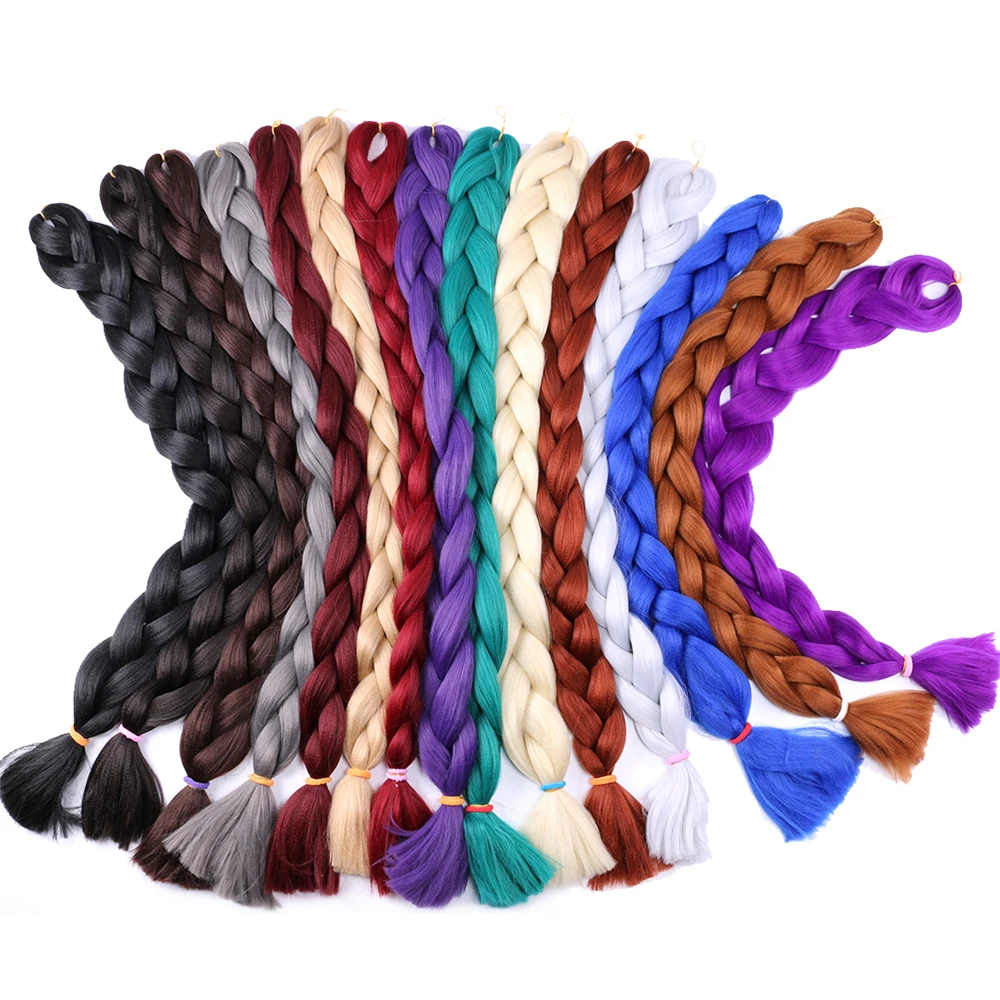 REYNA Braiding Hair One piece Synthetic Fiber Braid 165g/piece pure color Jumbo hair Braid
REYNA Braiding Hair One piece Synthetic Fiber Braid 165g/piece pure color Jumbo hair Braid