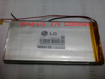 Size 9068135 3.7V 12000mAh Lithium polymer Battery with Protection Board For Tablet PCs Free Shipping
Size 9068135 3.7V 12000mAh Lithium polymer Battery with Protection Board For Tablet PCs Free Shipping