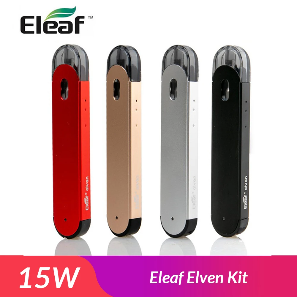 Original Eleaf Elven Kit 15W with Built in 360mAh Battery+ 2pcs Cartridge 1.6ml Electronic Cigarette Pod System vape kit
Original Eleaf Elven Kit 15W with Built in 360mAh Battery+ 2pcs Cartridge 1.6ml Electronic Cigarette Pod System vape kit