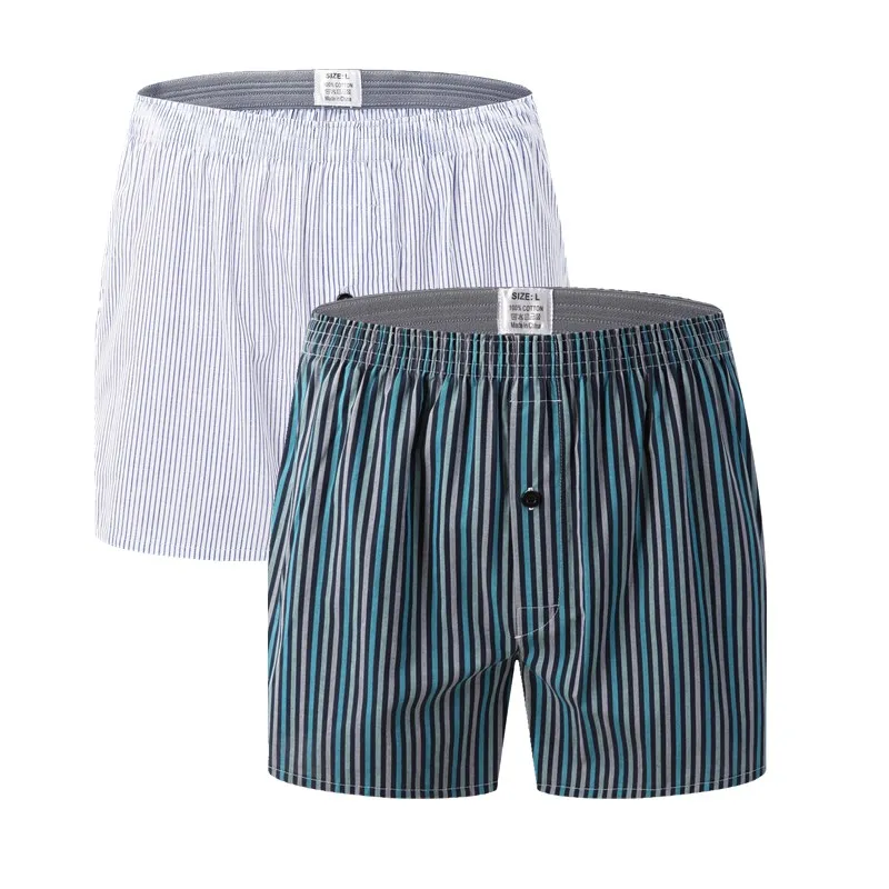 New Style Men's Boxers Elasticity Waistband Classic Striped Casual Men Underwear 2 Pack Ventilate Oversize For Male
New Style Men's Boxers Elasticity Waistband Classic Striped Casual Men Underwear 2 Pack Ventilate Oversize For Male