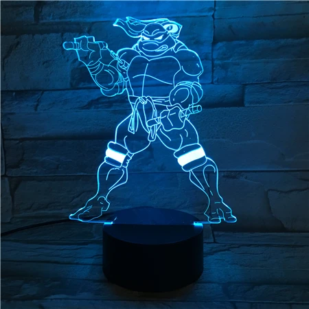 3d Led Night Light Lamp Teenage Mutant Ninja Turtles Colorful Nightlight Touch Sensor Michelangelo Mike Desk 3d Lamp Bedroom
3d Led Night Light Lamp Teenage Mutant Ninja Turtles Colorful Nightlight Touch Sensor Michelangelo Mike Desk 3d Lamp Bedroom