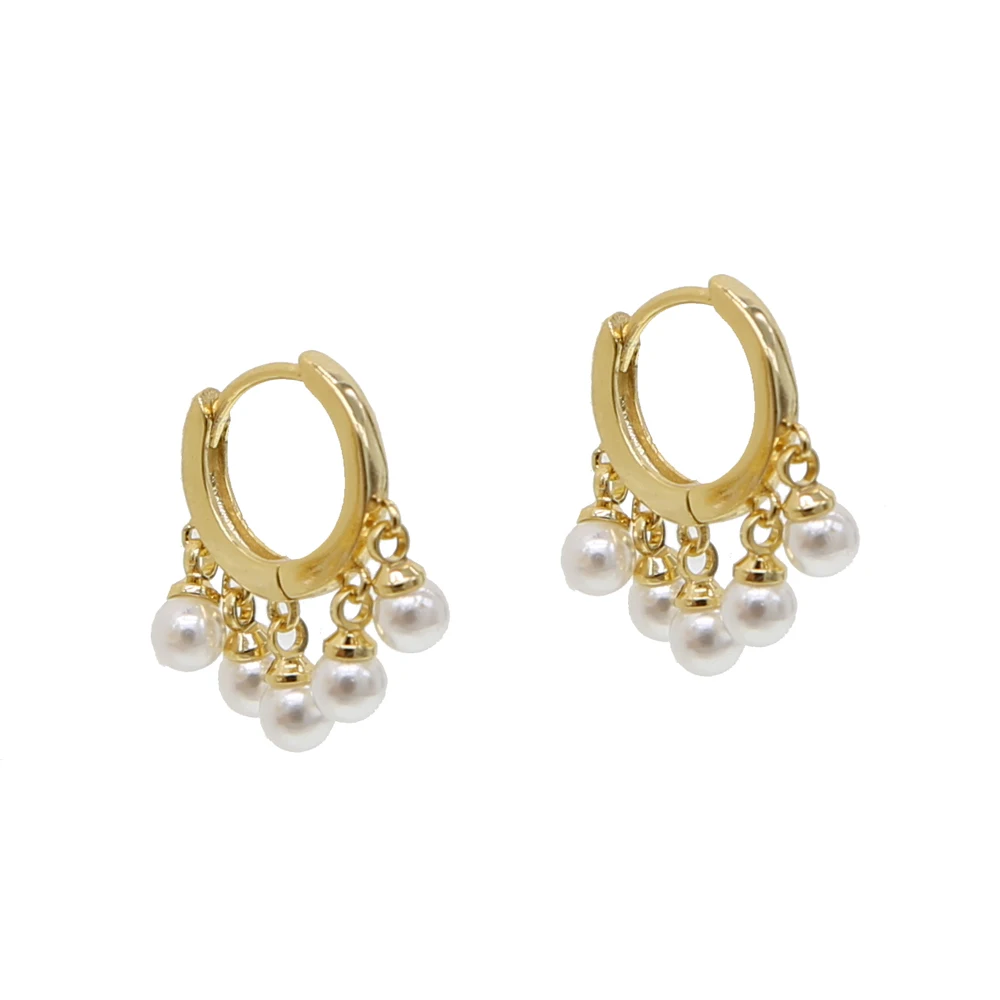 Silver gold color cute mini hoop earring with multi fresh pearl charm dangle earring for women wedding
Silver gold color cute mini hoop earring with multi fresh pearl charm dangle earring for women wedding