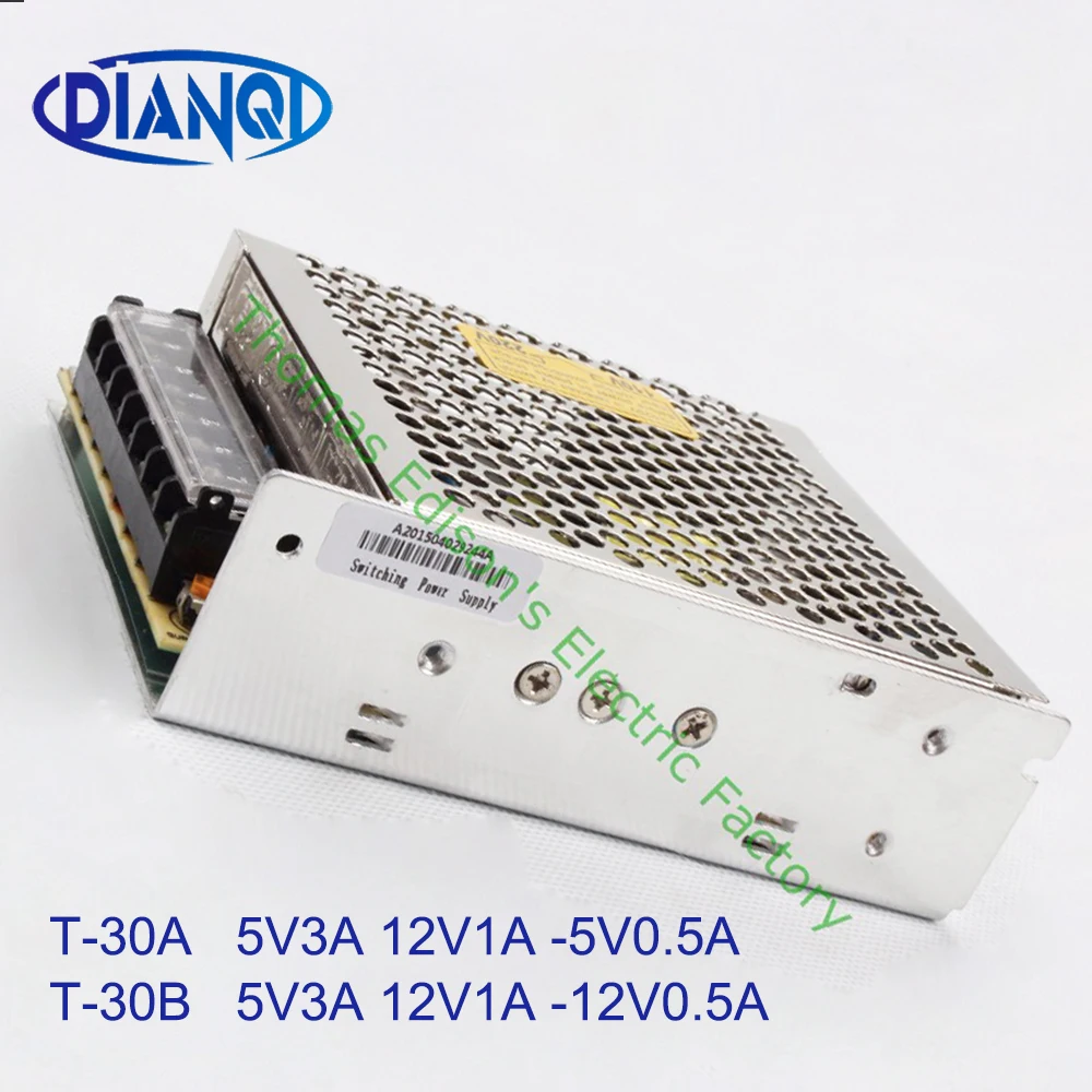 DIANQI Triple output power supply T-30A 5V3A 12V1A -5V0.5A ac dc converter T-30B 5V3A 12V1A -12V0.5A ac to dc power supply
DIANQI Triple output power supply T-30A 5V3A 12V1A -5V0.5A ac dc converter T-30B 5V3A 12V1A -12V0.5A ac to dc power supply