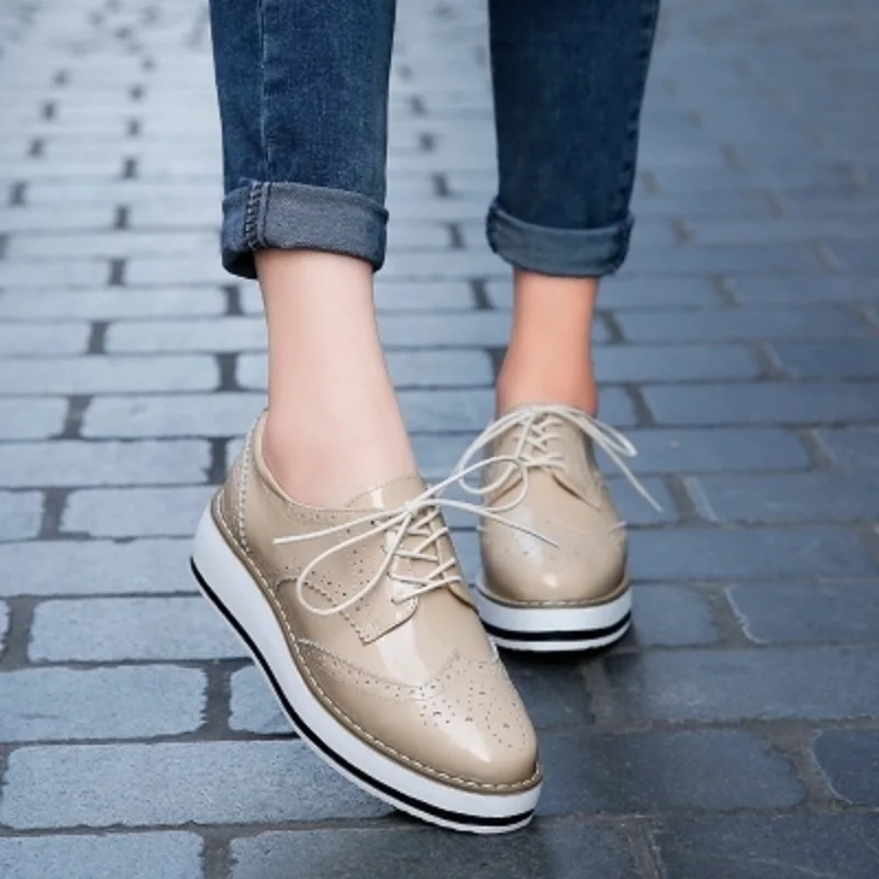 2018 Новый PU обувь bullock свободные подошвы обуви без каблука модная обувь. | Обувь