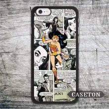 Vintage Comic Wonder Woman Case For iPhone 7 6 6s Plus 5 5s SE 5c and For iPod 5 High Quality Classic Phone Cover
