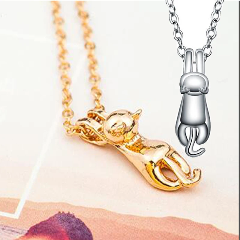 Fashion Cat Moon Pendant Necklace Charm Silver Gold Color Link Chain Necklace For Pet Lucky Jewelry For Women Gift
Fashion Cat Moon Pendant Necklace Charm Silver Gold Color Link Chain Necklace For Pet Lucky Jewelry For Women Gift