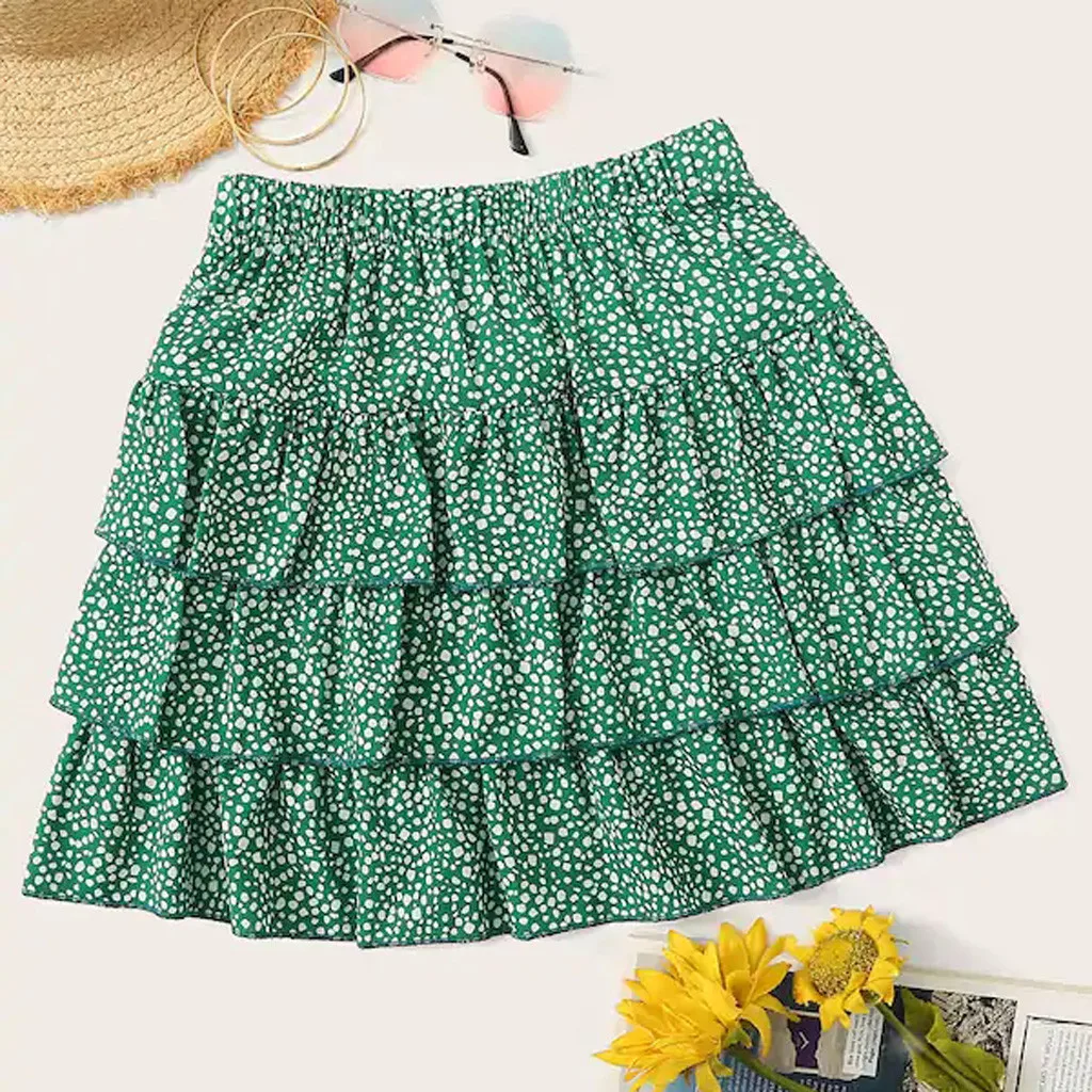 Women Fashion Casual Summer Casual Green Printed Elastic Waist Pleated Skirt юбка юбка женская vadim faldas mujer moda 2019 41*
Women Fashion Casual Summer Casual Green Printed Elastic Waist Pleated Skirt юбка юбка женская vadim faldas mujer moda 2019 41*
