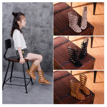 Suede leather Girls sandals Real leather Children Roman sandals Bow Female Boots Kids gladiator sandals
Suede leather Girls sandals Real leather Children Roman sandals Bow Female Boots Kids gladiator sandals