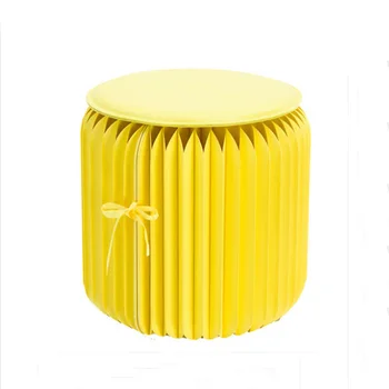 Created Hard Paper Folding Stool Living Room Leisure Single Stool