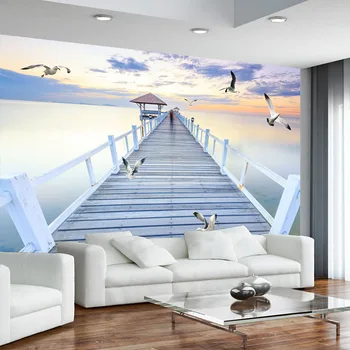 Custom Any Size Mural Wallpaper Modern Sunset Wood Bridge Sea View Wall Painting Living Room TV Sofa Bedroom Space Wall Paper 3D
Custom Any Size Mural Wallpaper Modern Sunset Wood Bridge Sea View Wall Painting Living Room TV Sofa Bedroom Space Wall Paper 3D