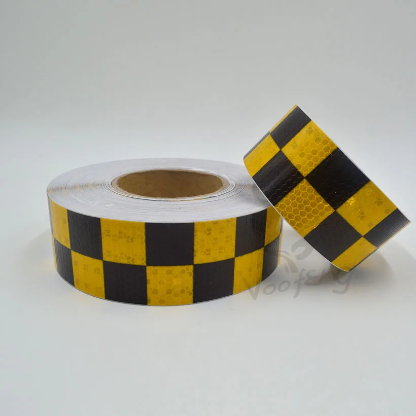 5cmx5m Shining Yellow Black Color Square Self-Adhesive Reflective Warning Tape for Body Signs
5cmx5m Shining Yellow Black Color Square Self-Adhesive Reflective Warning Tape for Body Signs