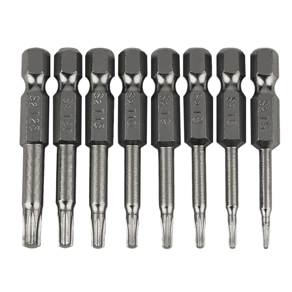 8Pcs Professional and Practical Magnetic Torx Screwdriver Bits Set Electric Screwdriver 50mm Length Best Tool
8Pcs Professional and Practical Magnetic Torx Screwdriver Bits Set Electric Screwdriver 50mm Length Best Tool