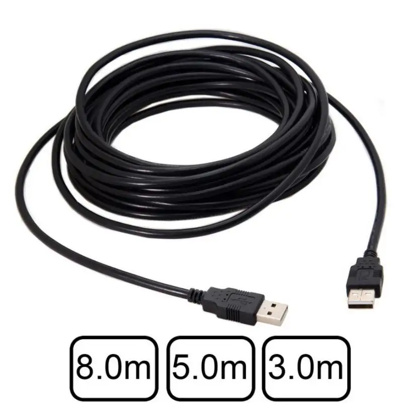 3M 5M 8M USB Type-A Male to USB 2.0 Male Data Cable for Hard Disk & Scanner & Printer
3M 5M 8M USB Type-A Male to USB 2.0 Male Data Cable for Hard Disk & Scanner & Printer