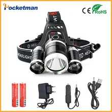9000LM 3 XML T6 LED Headlamp Rechargeable Cycling Headlight 4Mode 18650 Battery Head Lamp Light Torch Camping Fishing Flashlight
9000LM 3 XML T6 LED Headlamp Rechargeable Cycling Headlight 4Mode 18650 Battery Head Lamp Light Torch Camping Fishing Flashlight