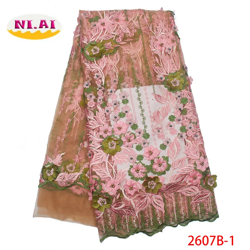 High Quality African French Lace Fabric 2019 Latest 3d Flower Tulle Lace Nigerian Lace With Beads For Wedding Dress XY2607B-1
High Quality African French Lace Fabric 2019 Latest 3d Flower Tulle Lace Nigerian Lace With Beads For Wedding Dress XY2607B-1