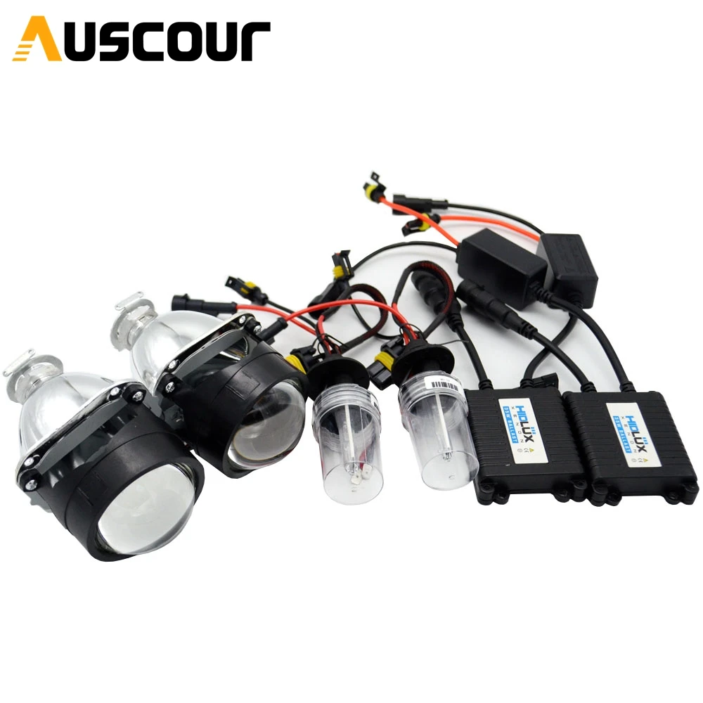 35w 2.5" hid bixenon Projector lens with shrouds 5000K xenon kit ballast bulb car assembly kit fit for h1 h4 h7 car model Modify
35w 2.5" hid bixenon Projector lens with shrouds 5000K xenon kit ballast bulb car assembly kit fit for h1 h4 h7 car model Modify