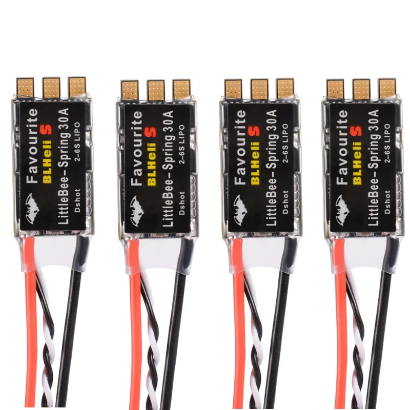 4PCS FVT LITTLEBEE BLlheli-s SPRING 30A ESC 2-6S Supports Mulitshot DSHOT Oneshot42 OneShot125 for RC FPV Racing Drone
4PCS FVT LITTLEBEE BLlheli-s SPRING 30A ESC 2-6S Supports Mulitshot DSHOT Oneshot42 OneShot125 for RC FPV Racing Drone