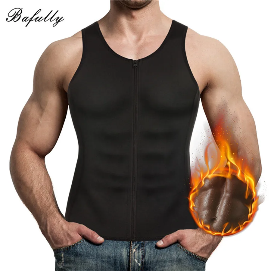 Bafully Men Hooks Zipper Waist Trainer Body Shapers Sauna Sweat Vest Weight-Loss Shaperwear Neoprene Workout Slimming Control
Bafully Men Hooks Zipper Waist Trainer Body Shapers Sauna Sweat Vest Weight-Loss Shaperwear Neoprene Workout Slimming Control