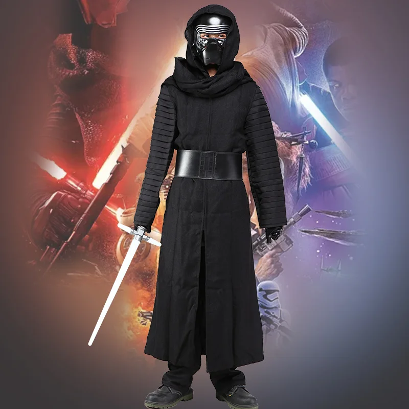 Star Wars The Force Awakens Kylo Ren Costume Robe Cape Mask Adult Men's Halloween Carnival Masquerade Party Cosplay Costume
Star Wars The Force Awakens Kylo Ren Costume Robe Cape Mask Adult Men's Halloween Carnival Masquerade Party Cosplay Costume