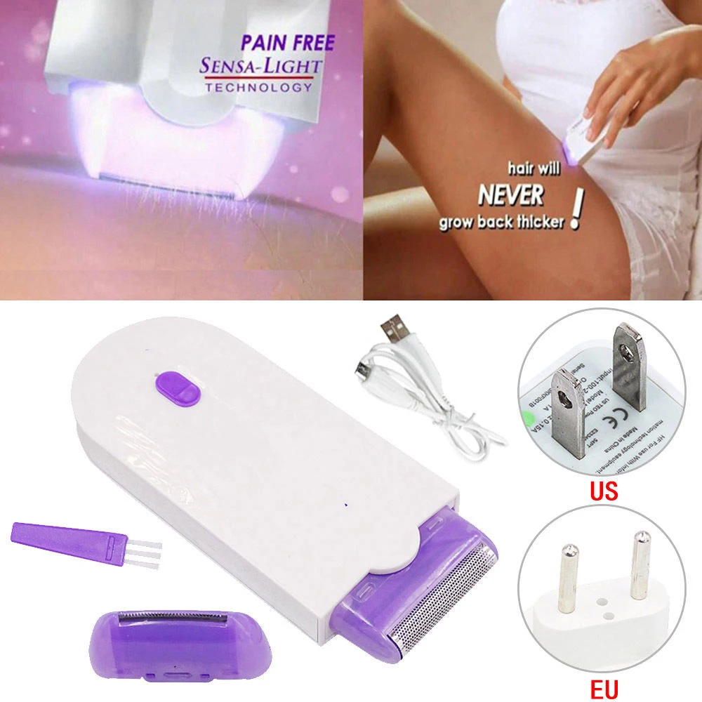 New Laser Epilator Women Rechargeable Hair Remover Smooth Touch Removal Instant&Pain Free Sensor Light Safely Shaver
New Laser Epilator Women Rechargeable Hair Remover Smooth Touch Removal Instant&Pain Free Sensor Light Safely Shaver