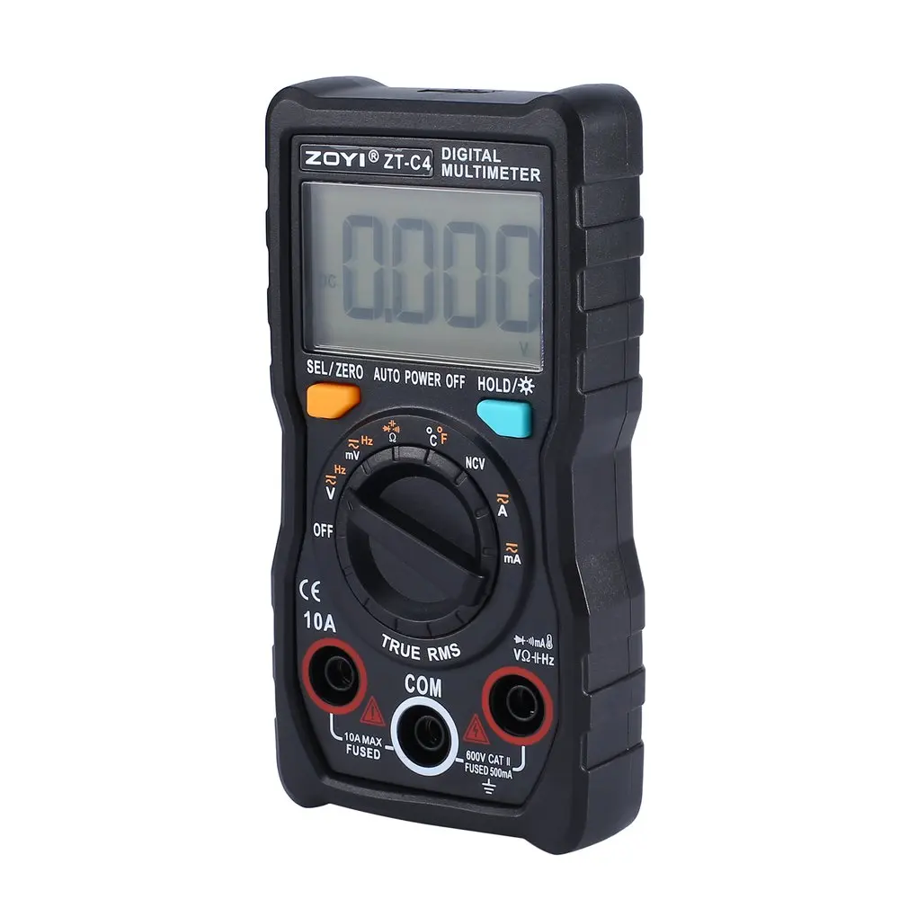 ZT-C4 4000 Digital Multimeter High Precision Auto True RMS AC/DC Frequency Temperature Measurement Handheld Digital Multimeter
ZT-C4 4000 Digital Multimeter High Precision Auto True RMS AC/DC Frequency Temperature Measurement Handheld Digital Multimeter