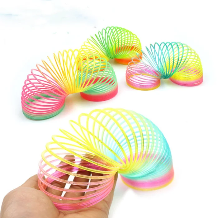 1 Pack Fun Classic Rainbow Circle Folding Plastic Spring Coil Children's Creative Magical Toys Educational
1 Pack Fun Classic Rainbow Circle Folding Plastic Spring Coil Children's Creative Magical Toys Educational