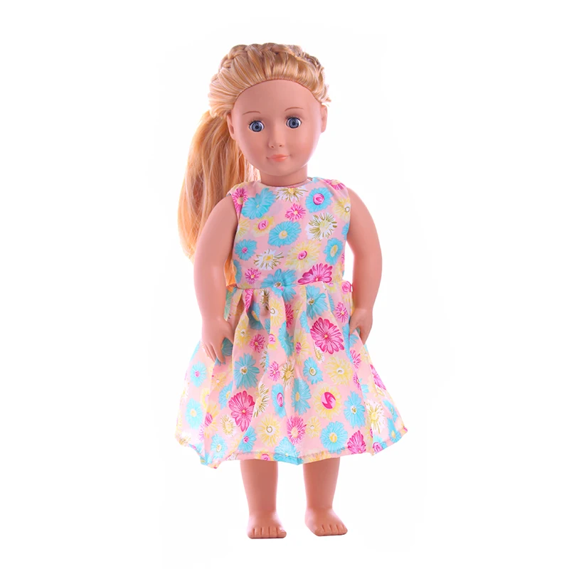 American Girl Повседневная модная одежда платье принцессы 18 дюймов куклы аксессуары