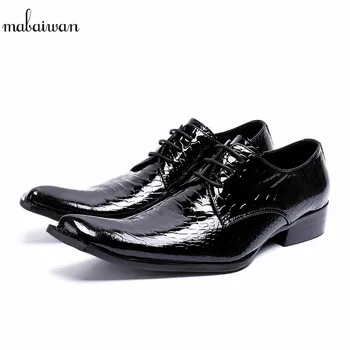 Mabaiwan Male Designer Crocodile Genuine Leather Dress Men Casual Shoes Lace Up Italy Business Wedding Shoes Men Oxford Flats
Mabaiwan Male Designer Crocodile Genuine Leather Dress Men Casual Shoes Lace Up Italy Business Wedding Shoes Men Oxford Flats