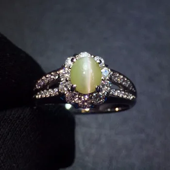 Fine Jewelry Real Platinum Pt900 100% Natural Chrysoberyl Cat's Eye 1.18ct Gemstones Female Wedding Rings for women Fine Ring
Fine Jewelry Real Platinum Pt900 100% Natural Chrysoberyl Cat's Eye 1.18ct Gemstones Female Wedding Rings for women Fine Ring