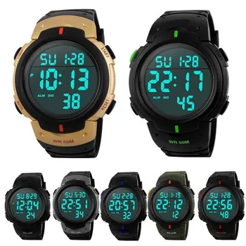 Casual Watches Men's Waterproof Watch Men Date Clock LCD Digital Stopwatch Date Rubber Sport WristWatch New relogios
Casual Watches Men's Waterproof Watch Men Date Clock LCD Digital Stopwatch Date Rubber Sport WristWatch New relogios
