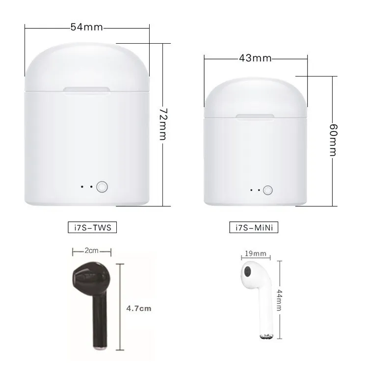 i7 mini i7s TWS Wireless Bluetooth Earphones Earbuds Earpieces For iPhone 7 8 X For Xiaomi Redmi 5 6 A Samsung S8 S9 Note 7 8 9
i7 mini i7s TWS Wireless Bluetooth Earphones Earbuds Earpieces For iPhone 7 8 X For Xiaomi Redmi 5 6 A Samsung S8 S9 Note 7 8 9