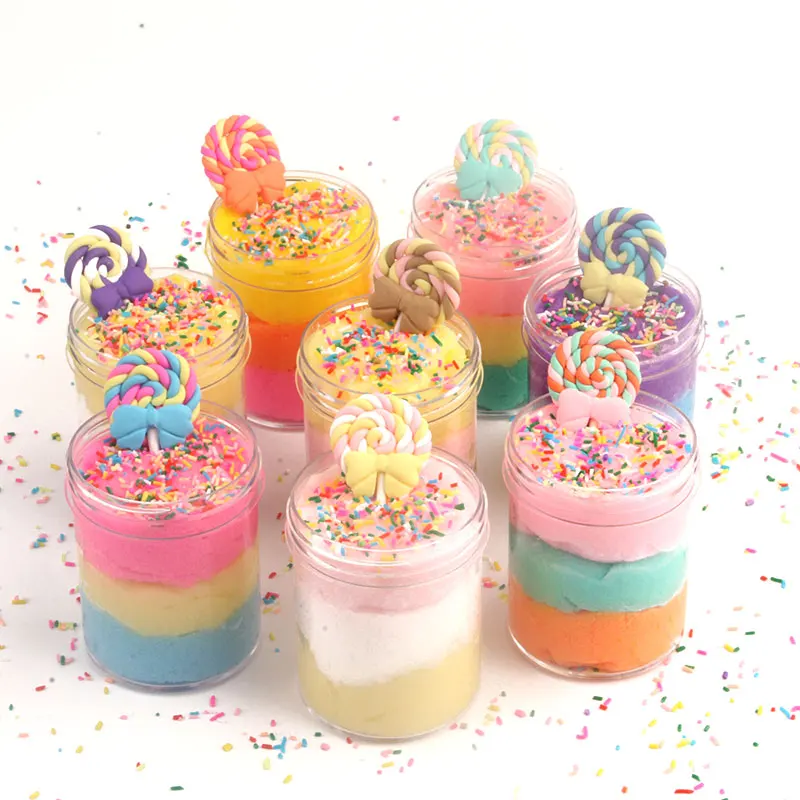 Slime Supplies DIY Three-layer Color Sequined Clay Slime Kids Toys Silk Mud Slime Charms With Slime Container Box Fluffy Cloud
Slime Supplies DIY Three-layer Color Sequined Clay Slime Kids Toys Silk Mud Slime Charms With Slime Container Box Fluffy Cloud