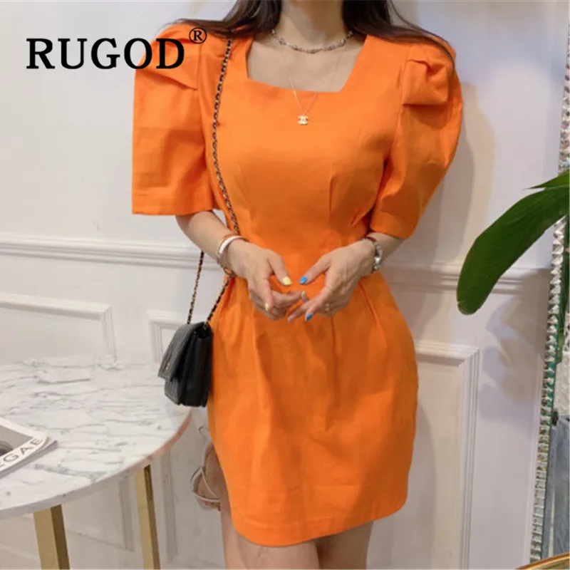 RUGOD Korean square collar women dress Fashion puff sleeve A line elegant office ladies dresses vestidos ropa mujer 2019 dress
RUGOD Korean square collar women dress Fashion puff sleeve A line elegant office ladies dresses vestidos ropa mujer 2019 dress