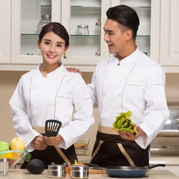 10pcs Cook suit long-sleeve chefs uniform work wear Western restaurant working clothes Restaurant food served white shirt
10pcs Cook suit long-sleeve chefs uniform work wear Western restaurant working clothes Restaurant food served white shirt