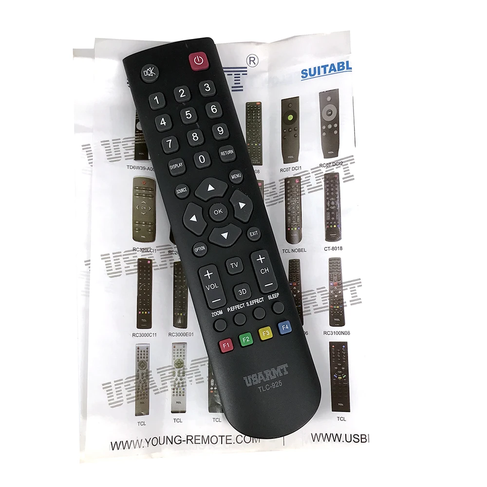 New Universal Remote Control TLC-925 Replacement for TCL RC3000E01 RC3000E02 RC200
New Universal Remote Control TLC-925 Replacement for TCL RC3000E01 RC3000E02 RC200