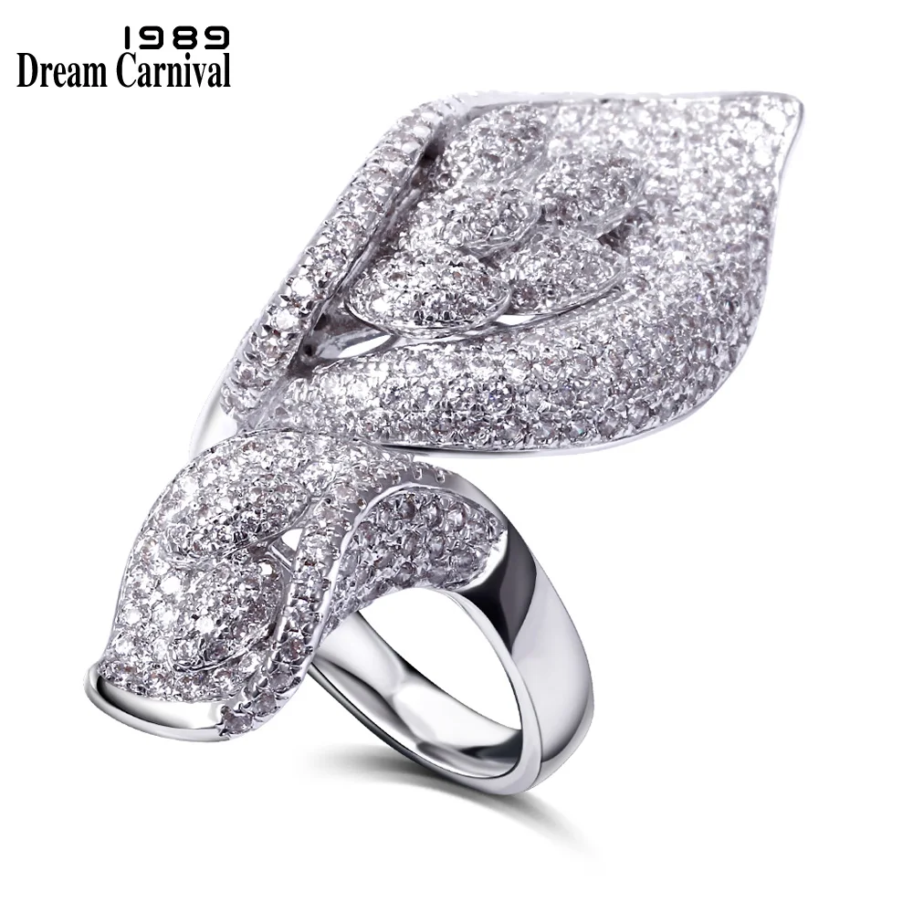 DreamCarnival 1989 Nice Leaf Design Jewelry Rings For Women Deluxe CZ Rhodium Color Bridal Wedding Anillos Mujer Bagues VS60691R
DreamCarnival 1989 Nice Leaf Design Jewelry Rings For Women Deluxe CZ Rhodium Color Bridal Wedding Anillos Mujer Bagues VS60691R