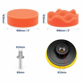 Drill Polishing Pad 22Pcs Set Sponge Outdoor Washable Replacement 3 Inch Cleaning Tool Waxing Buffing Car
Drill Polishing Pad 22Pcs Set Sponge Outdoor Washable Replacement 3 Inch Cleaning Tool Waxing Buffing Car